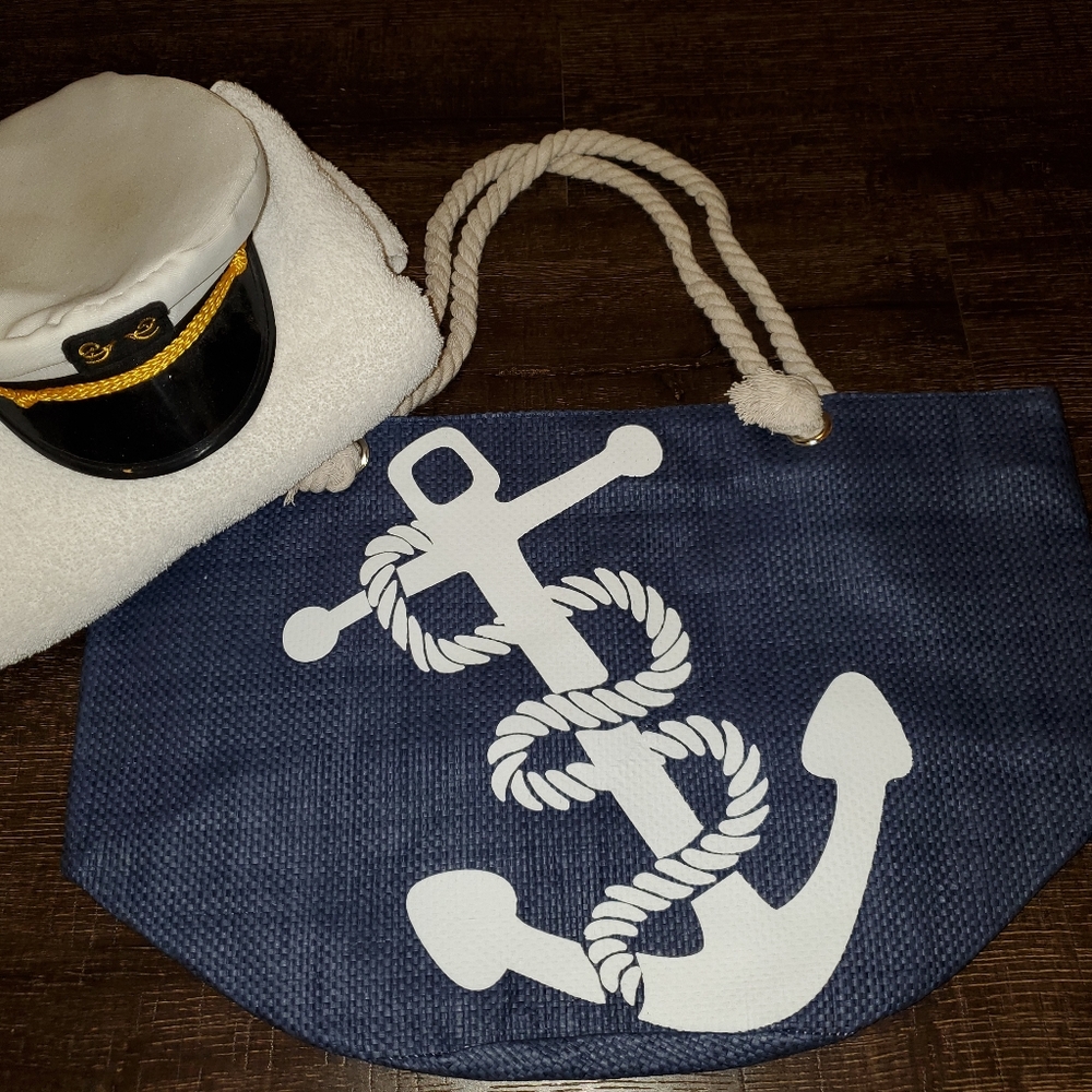 XL Anchor Tote/Beach Bag - Picture 3 of 11